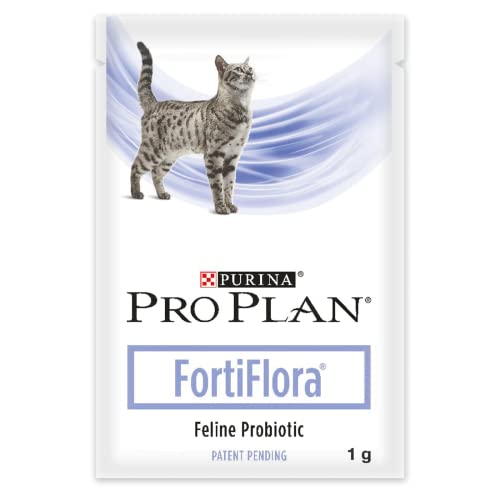PURINA Pro Plan FortiFlora | 30 x 1 g | Ergänzungsfuttermittel für ausgewachsene Katzen und Kätzchen | Kann dabei hilfreich sein die Gesundheit des Darms zu unterstützen