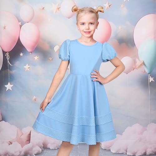 Vestido de niña rosa cómodo y transpirable para evitar sudor en verano 2