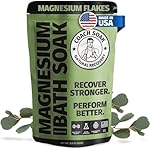 Coach Soak: Recovery Bath Soak – Rejuvenating Post Workout Natural Magnesium Flakes - 21 Minerals, Essential Oils & Dead Sea Bath Salts - Absorbs Faster Than Epsom Salts, 3lbs (Eucalyptus Tea Tree)