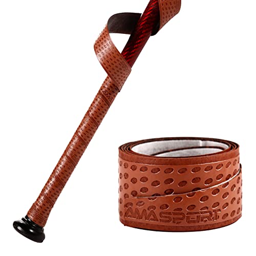 INSUM Baseball Bat Grip Tape Softball Bat Wrap Grip Tape 1.1mm (Brown)