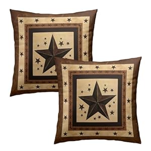 Imisswesterntexasstarthrowpillowcoverssetof2browndecorativepillowcoverrusticwesternstyleretrocushion18x18inchforoutdoorsofabedroom Urban Country Home Decor Imiss western texas star throw pillow covers set of 2 brown decorative pillow cover rustic western style retro cushion 18×18 inch for outdoor sofa bedroom urban country home decor