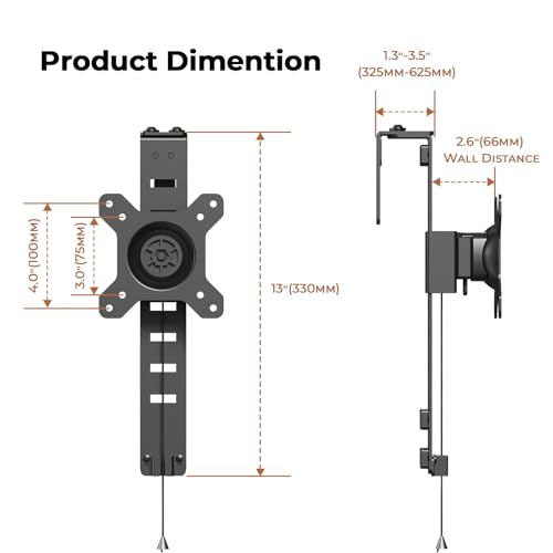 Soporte de monitor para oficina modular que libera espacio en escritorios pequeños 2