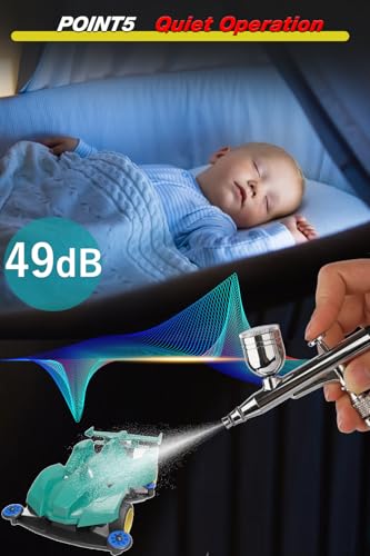 Airbrush Kit with Dual Outlets