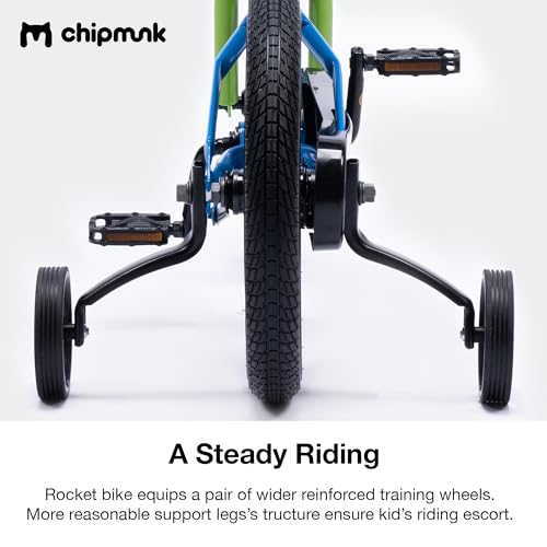 Image of Chipmunk Kids Bike 12 14 16 18 Inch Bicycle with Training Wheels Beginners Boys Girls Ages 3-10 Years Multiple Colors