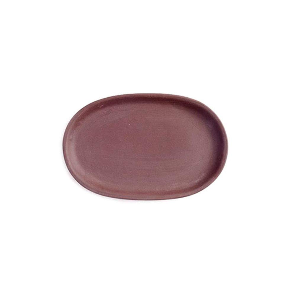 Hong Yi Fei-Shop Modern Art vase Purple Sand Tray Flower Pot Tray Garden Outdoor Indoor Potted Flower Pot Bottom Oval Small Flower Pot Tray Decorative vase (Color : A)