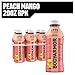 BODYARMOR LYTE, Peach Mango, Electrolyte Drink, 25 Calories, 20 Fl Oz Bottles (6 Pack), Coconut Water Sports Drink, Natural Flavor & B Vitamins