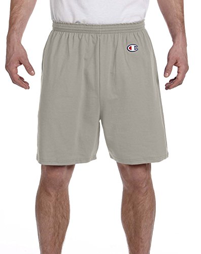 Champion 6 oz. Cotton Gym Short (8187) Oxford Grey, M