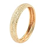 TJC 9ct Yellow Gold Band Ring for Women Size S Solid Plain in Glossy Finish Metal Wt. 0.8 Grams