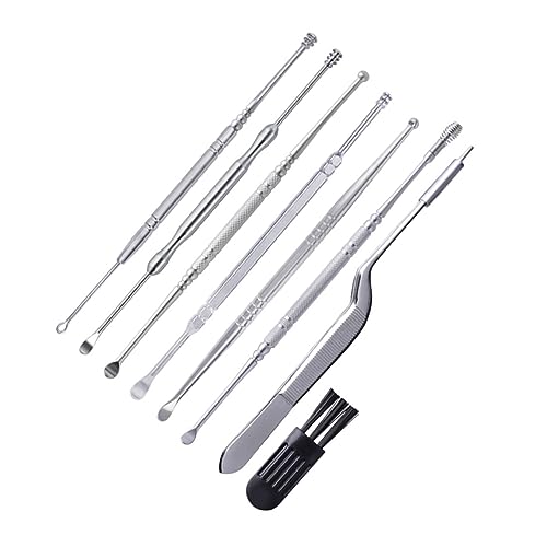 BEBEMOKO ステンレス製耳かきスプーン点 耐久ポータブルイヤーワックスリムーバーツール 多機能耳垢除去用 用 家用男女兼用