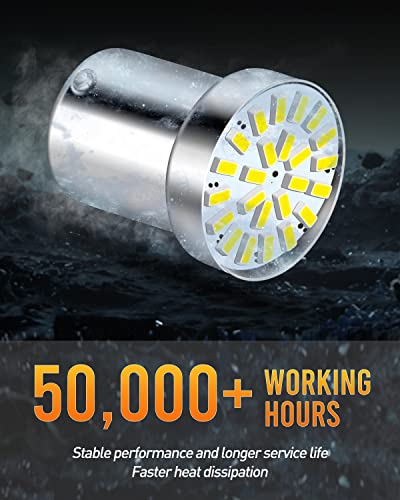 Luyed 5 X 280Lumens 1156 3014 24-Ex Chipsets 1156 1141 1003 7506 Led Bulbs Used For Rv Camper,Xenon White(Provide Adequate Illumination For One Side Irradiation) #TOP5