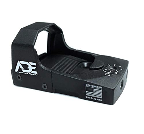 Ade Advanced Optics Mini RD3-006x Green Dot Reflex Sight for Ruger SR9,SR9C,SR40C,SR40,SR45 Pistol Mounting Plate That Replace Rear Sight