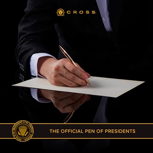 Caneta esferográfica banhada a ouro 23 quilates com compromissos banhados a ouro 23 quilates