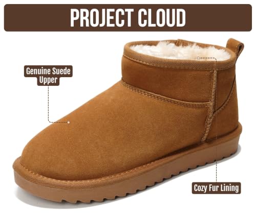Image of Project Cloud Genuine Leather Ankle Boots for Women - Water Resistant with Memory Foam Insole Winter Boots - Trending Shoes & Comfortable Women's Ankle Boots (Hippy)