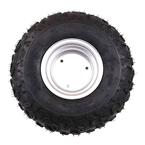 TDPRO 4PCS 145/70-6 Tires With 6 inch Wheels Rims for ATV Go Kart