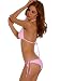 Bandeau Swimwear Hot Halter Push Up Swimsuit Bikini Lingerie Light Pink