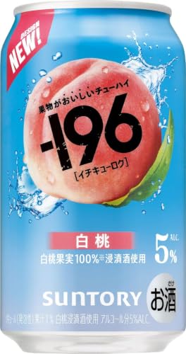 -196 白桃 350ml 24本 [サントリー チューハイ イチキューロク]