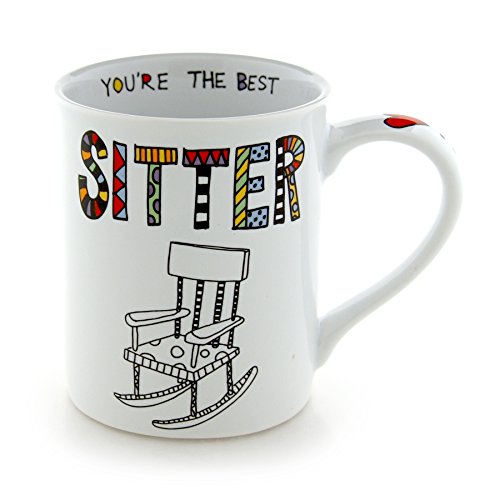 Enesco Our Name is Mud by Lorrie Vesey Cuppa Doodle Sitter Mug, 5.25", Multicolor