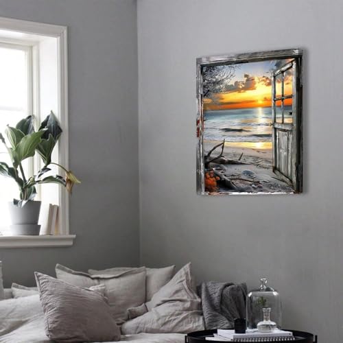 Paysage enneigé peinture colorée sur toile d'art premium 21x30 - 4