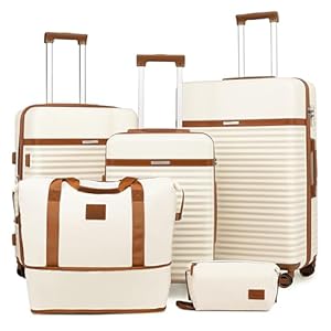 Joyway Luggage 3 Piece Luggage Sets Hardside Expandable Carry On Suitcase Set with Spinner Wheel, Lightweight Rolling Suitcase with TSA Lock