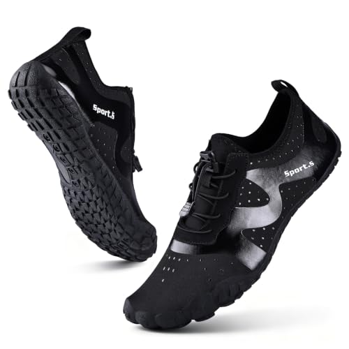 Image of Water Shoes for Men Barefoot Quick-Dry Aqua Sock Outdoor Athletic Sport Shoes for Kayaking, Boating, Hiking, Surfing, Walking