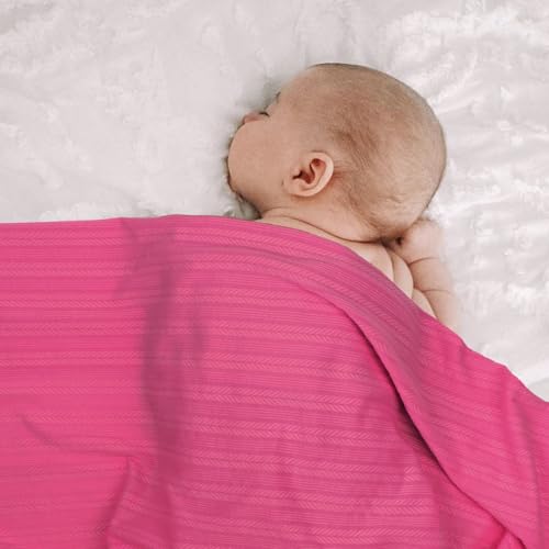 Image of AQOKKA Baby Swaddle Blankets with Bow Hat Headband Set Wheat-Pattern Infant Receiving Blankets Swaddles for Newborns Unisex Toddler Swaddle Wrap Sets for Baby Girls Boys Nursery Warm Shower Gift