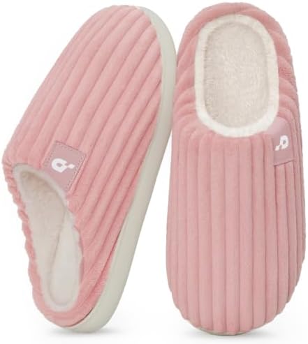 Coswind Hausschuhe Damen Herren Winter Warme Memory Foam Cord Pantoffeln | Weiches Plüsch-Innenfutter Slippers, Eleganter & Bequem, Rutschfeste, Indoor Outdoor, ideale Geschenk