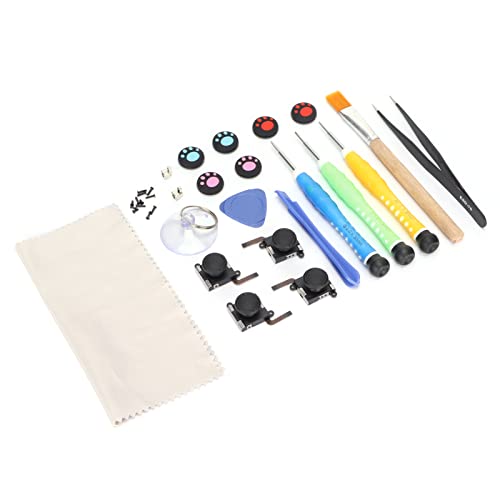 Kit de démontage de joystick 3D, kit de réparation de contrôleur 33 en 1 pour commutateur