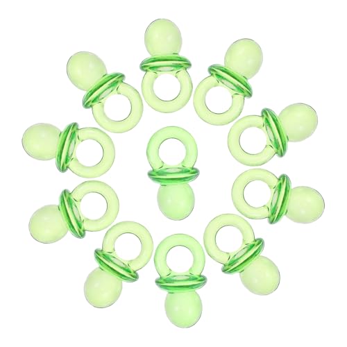 YARNOW 4 Piezas Mini Chupetes Decorativos Shower de Chupetes Acrílicos Transparentes Accesorios Fiestas Unisex y Decoración Bautizos Infantiles