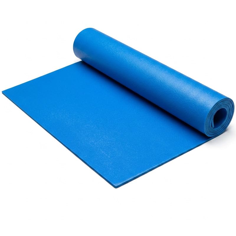 W3 Tapis Antistatique ESD 60x180 cm - Nappe de Protection pour Établi Électronique et Soudure - Mousse Dissipative 5,5mm - Protection Composants Sensibles, Informatique et Industrie -Bleu
