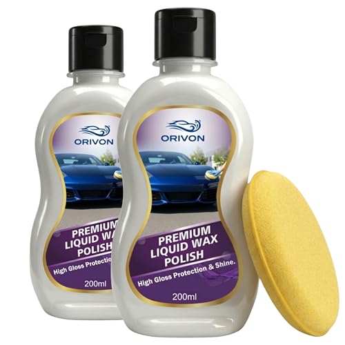 Image of Premium Liquid Car Wax, Restores Car Paint Gloss and Lustre, Water Repellent, UV Protection for car and Bike -400 ML