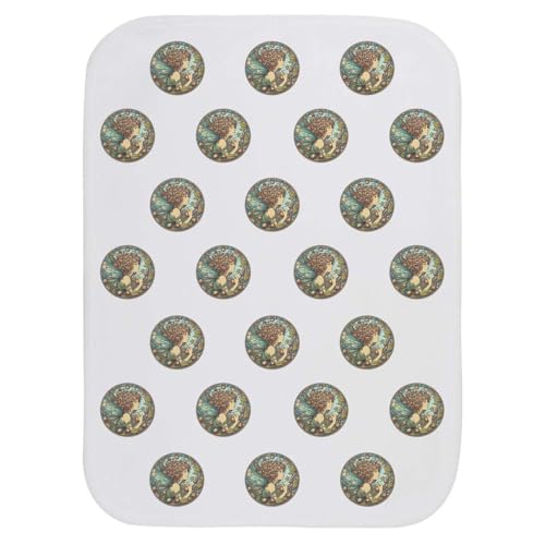 Azeeda 'Hazel Garden Fairy' Baby Burp/Wash Cloth (BC00034410)