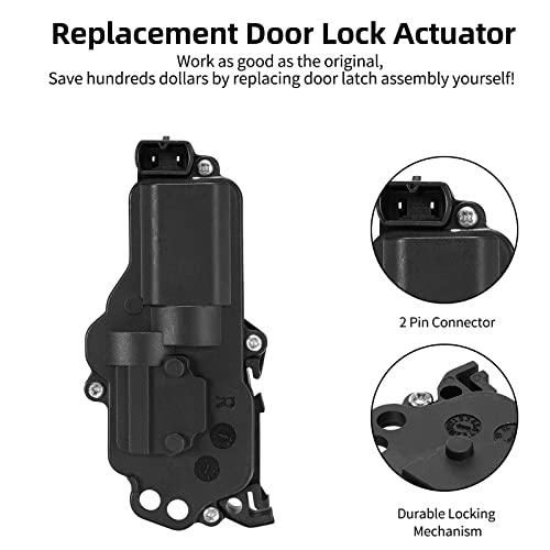 Image of SYERAL Power Door Lock Actuator Front Rear Right Passenger Side 746-162 Latch Motor Compatible with Explorer F-150 Taurus Mountaineer Sable Compatible with Lincoln Mark LT