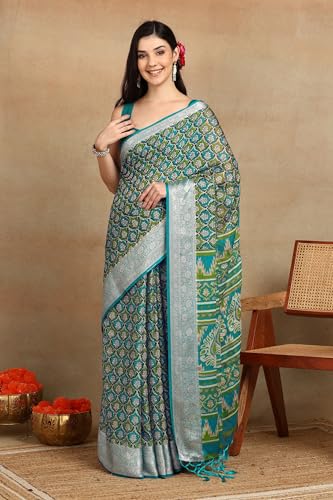 Image of MIRCHI FASHION Women Saree Georgette Bandhani Printed | Traditional Ethnic Sari for Regular Daily Use and Festive Occasions
