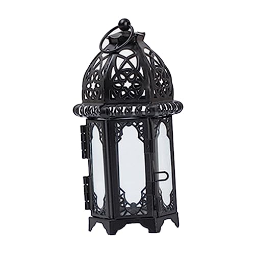 HOLIDYOYO Candle Holder Decorative Metal Lantern Hanging Lantern Vintage Lantern Candle Lantern