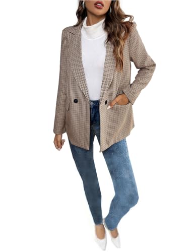 Veste pied-de-poule femme pour look de bureau élégant et sorties chics en ville