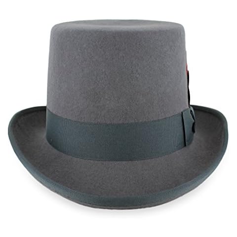 Belfry Top Hat Theater Quality 100% Wool in Grey XXL Cover