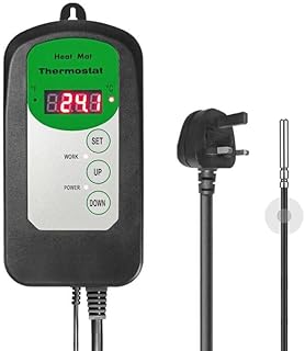 RC SLL Seedling Heat Mat Digital Thermostat Controller 42-108°F,Plant Germination Equipment Germination Kits,Recommended f…