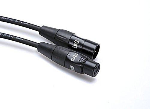 3 Foot Hosa HMIC-003 Pro Microphone Cable with REAN XLR3F to XLR3M Connectors