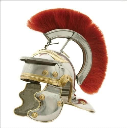 THOR INSTRUMENTS USC Trojan Football Full-Size Metal Replica Roman Centurion Helmet Rustic Vintage Home Decor Gifts