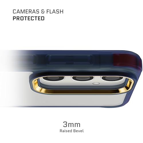 Image of Ghostek Covert Samsung Galaxy S24 Plus Case Clear with Military Grade Shockproof Protection, Non-Slip Grip, Protective Silicone Phone Cover Designed for 2024 Galaxy S24+ (6.7 inch) (Blue)