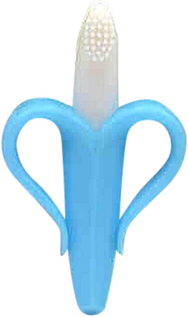 Massaggiagengive Neonati Sicuro - 2 Giocattoli Dentizione In Silicone Senza BPA Con Anello Legno