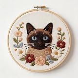 【Complete Punch Needle Starter Kit】 ：Our punch needle kit includes pre-printed cotton fabric（fabric size 30x30cm, patten size 18x18cm）, vibrant embroidery yarns, punch needle tool( our punch pen have lid more safe when use pen),and English instructio...