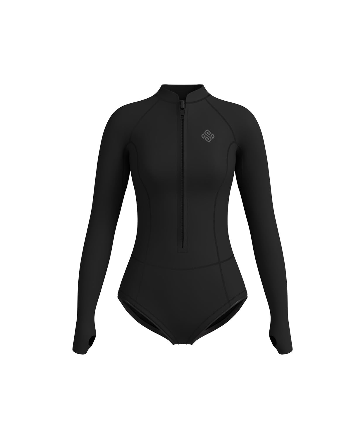 Seaskin Womens Wetsuit 2mm One Piece Long Sleeves Shorty Wetsuit