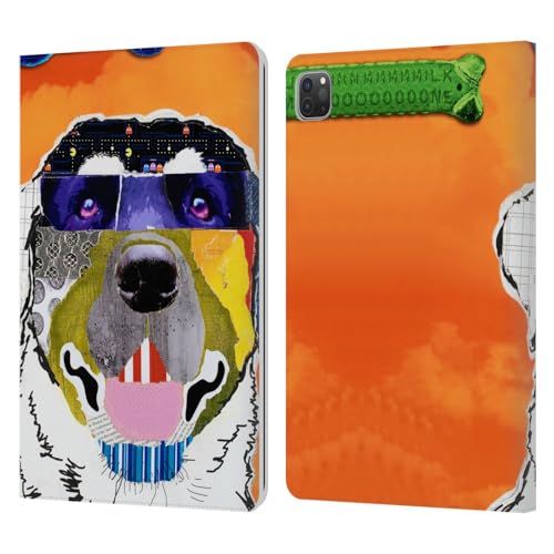 Head Case Designs Officially Licensed Michel Keck Labrador Dogs 3 Leather Wallet Case Compatible with Apple iPad Pro 11 2020/2021 / 2022