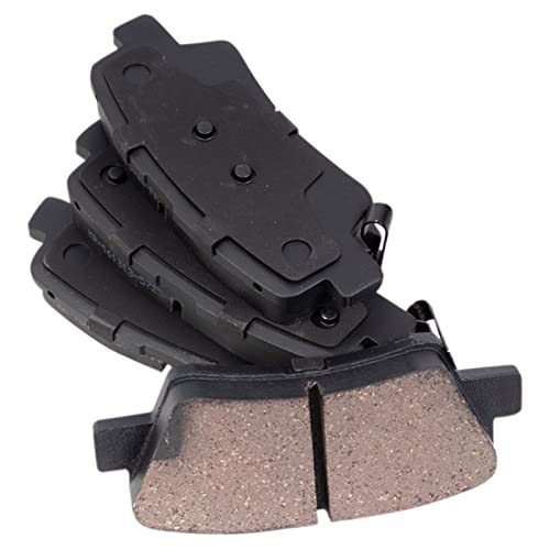 Image of TRQ Rear Brake Pad and Rotor Set Ceramic Compatible with 2019-2022 Kia Forte
