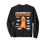 Photo Gallery divertente anatomia di un cocker spaniel per gli amanti dei cani felpa Photo Gallery divertente anatomia di un cocker spaniel per gli amanti dei cani felpa