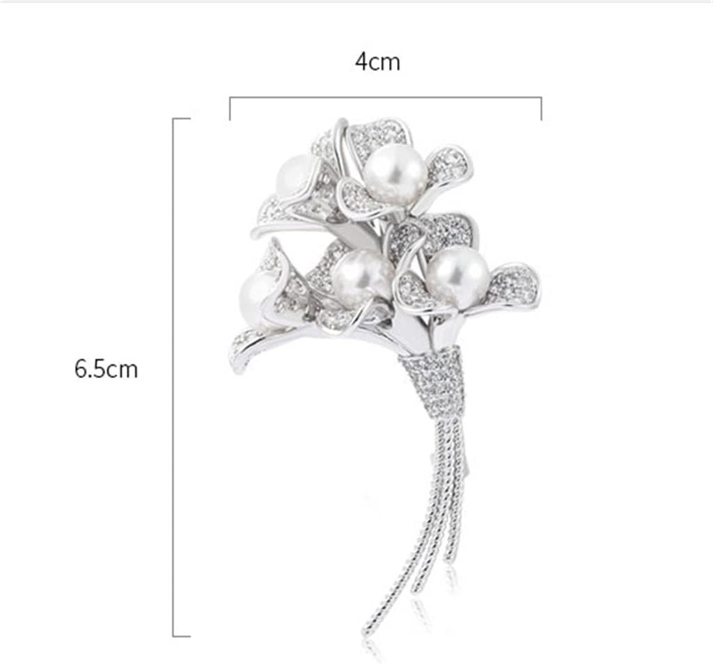 Flower Brooch Female European and American Corsage Coat pin Birthday New Year
