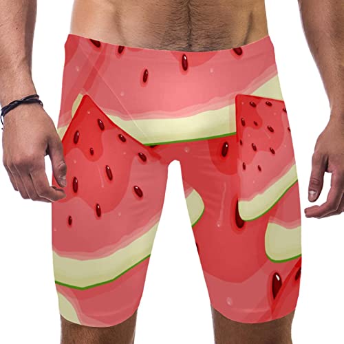 Bañador de pierna cuadrada para hombre Watermelon de secado rápido