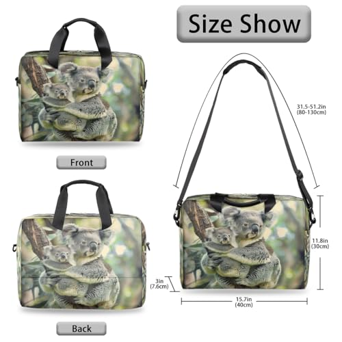 Maletín para portátil 15.6-16 pulgadas con diseño Koala miniatura 6