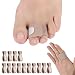 14 Pieces Broken Toe Wraps, Cushioned Bandages, Hammer Toe Separator Splints, Toe Straight, Hammer Toe Wrap, Cushioned Corrector, for Broken Toe, Hammer Toe